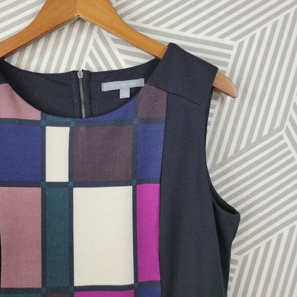 NY Collection Sheath Dress size Medium career evening black Geometric Classic - Picture 3 of 6